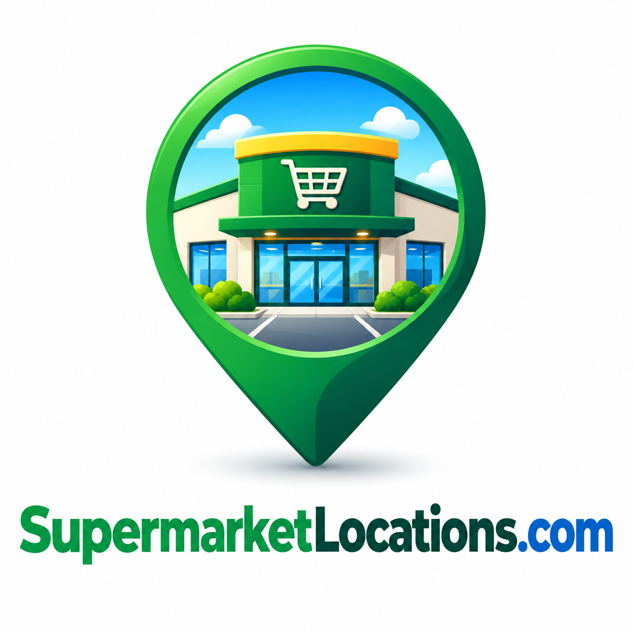 SupermarketLocations.com domain name artwork